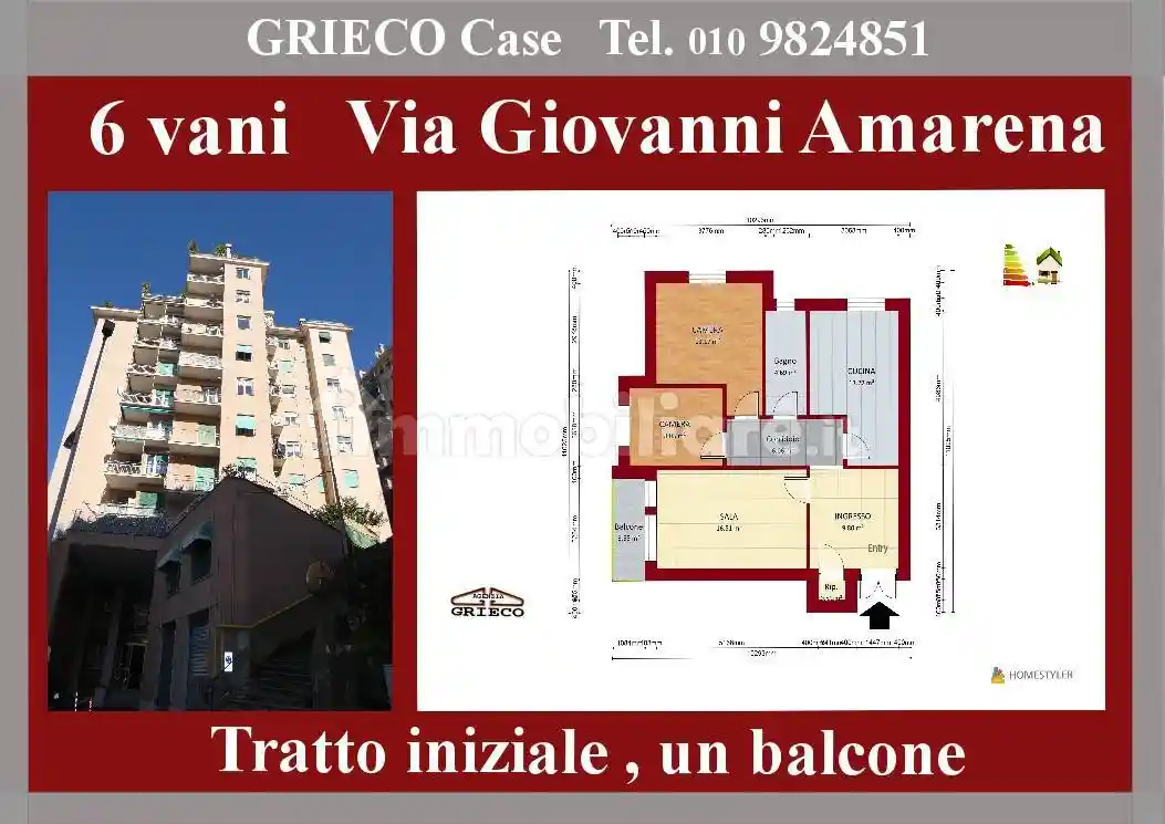 Appartamento in vendita a Genova