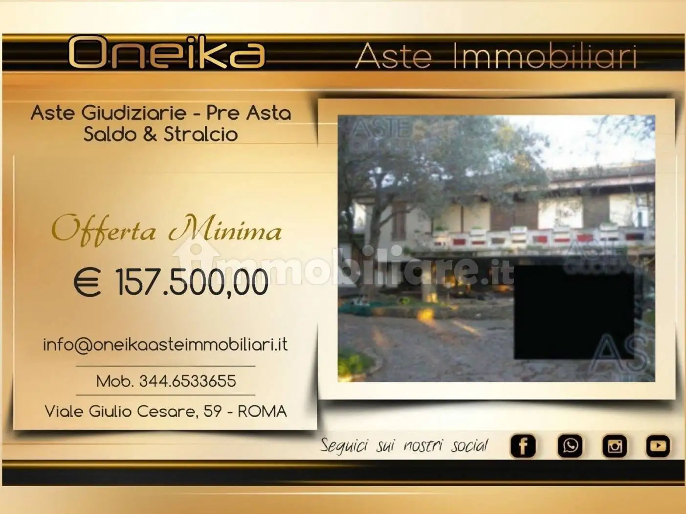 Villa in asta a Sassari