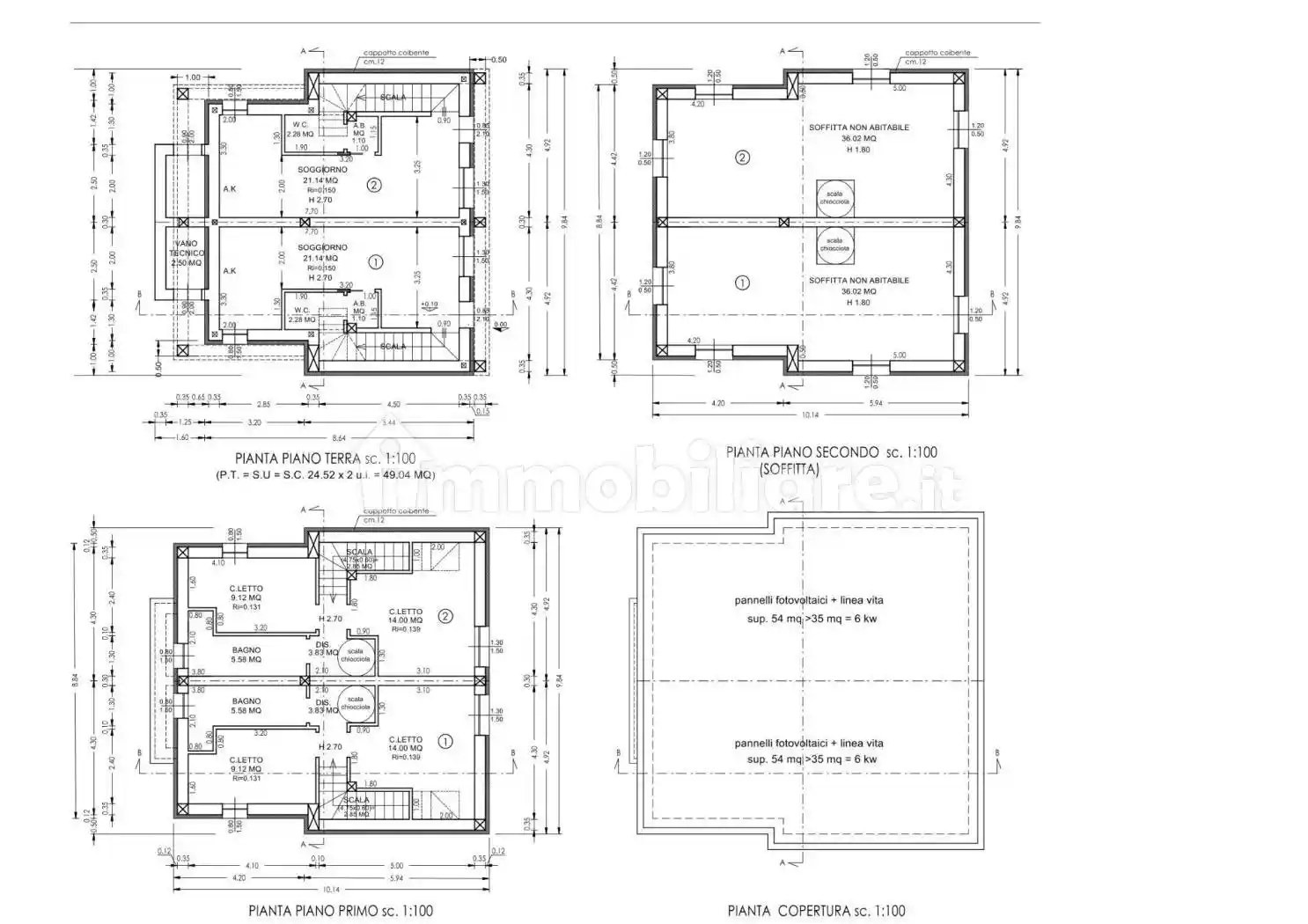 Villa bifamiliare, nuova, 119 m², Agrario, Ravenna - foto 2