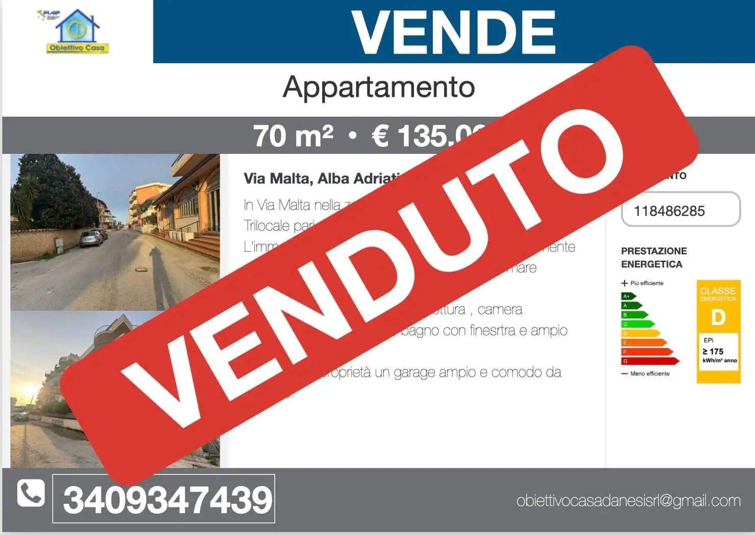 Appartamento in vendita a Alba Adriatica