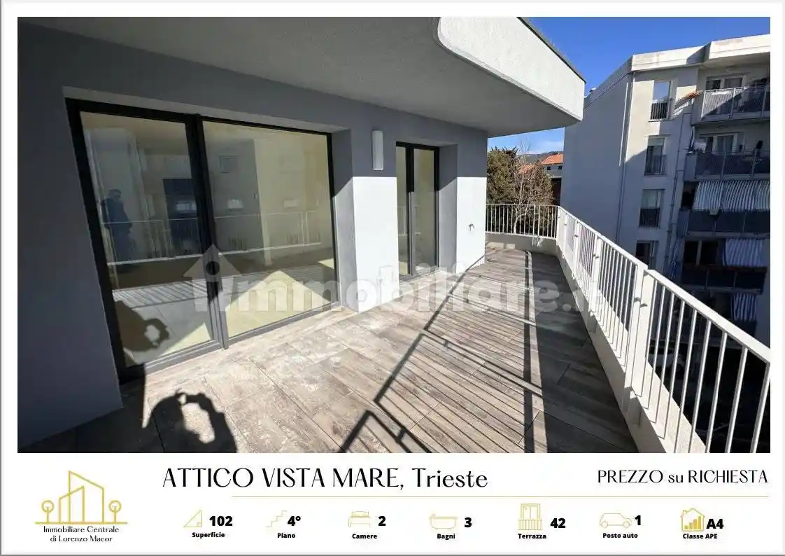 Attico - Mansarda in vendita a Trieste