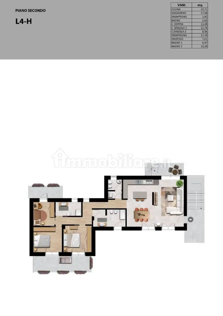 Appartamento in vendita a Pradamano