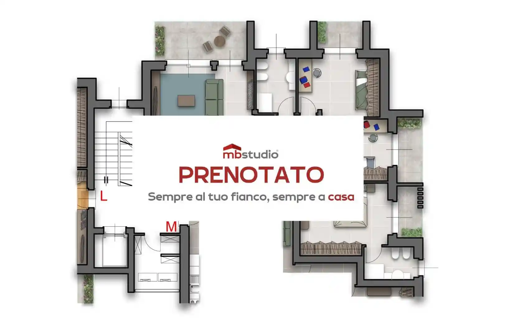 Appartamento in vendita a Locate Varesino