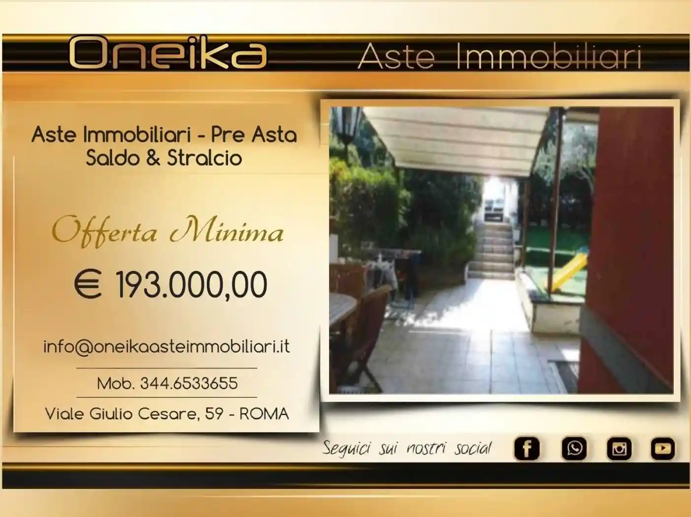 Appartamento in vendita a Rocca di Papa