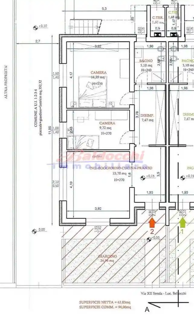 Trilocale nuovo, piano terra, Bellocchi - Falcineto, Fano - foto 2