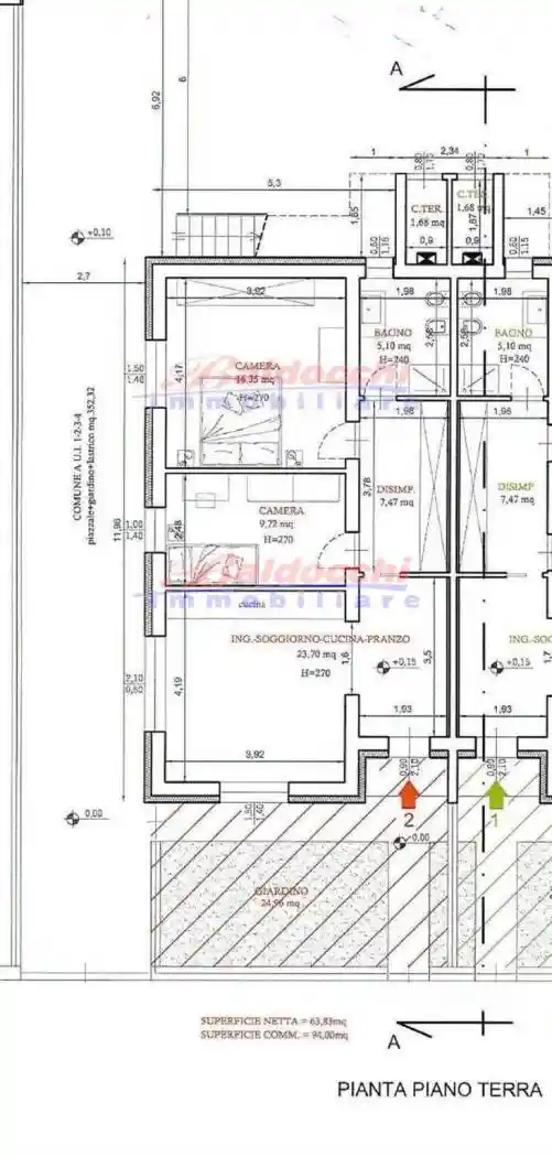 Trilocale nuovo, piano terra, Bellocchi - Falcineto, Fano - foto 4