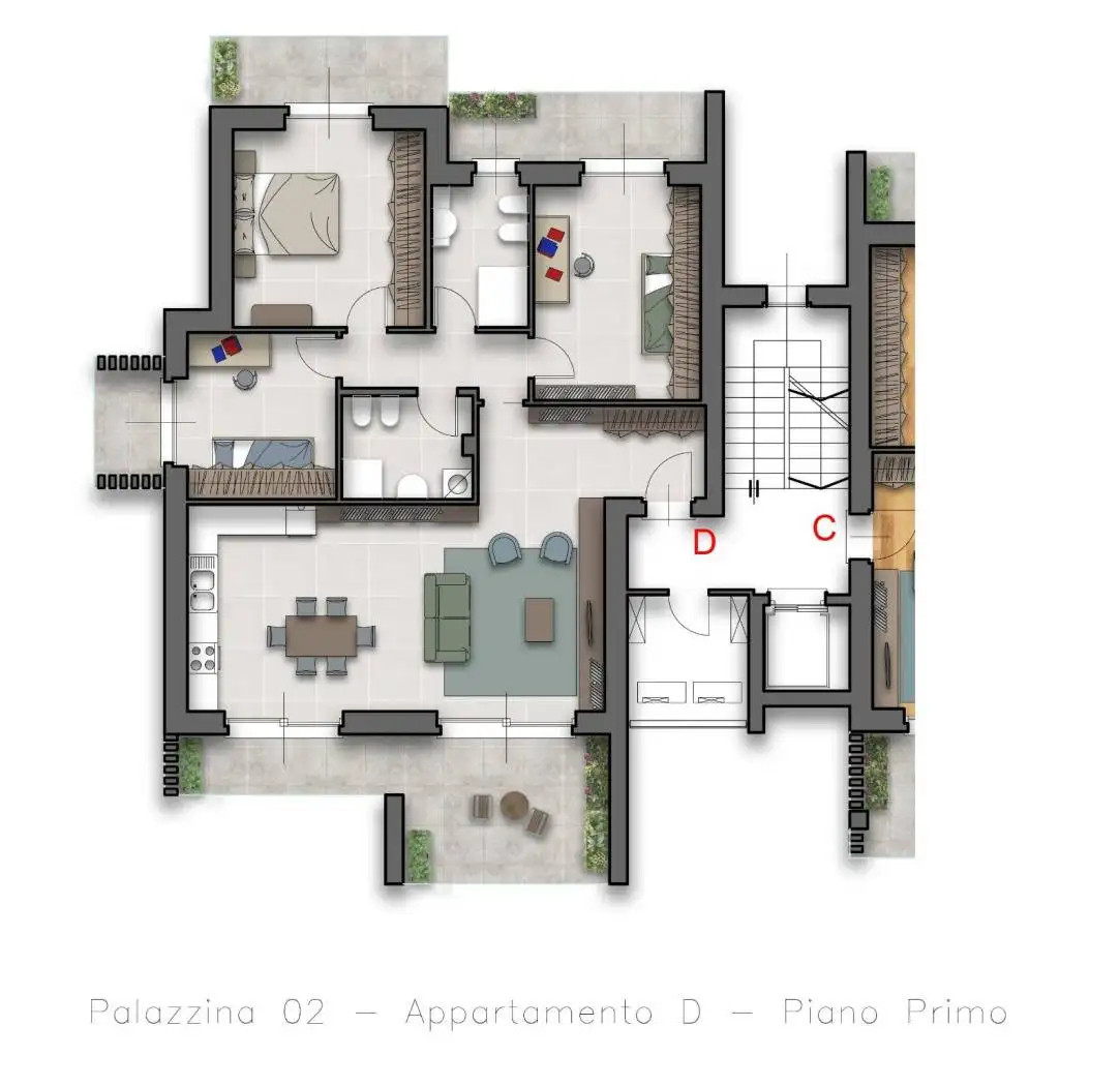 Appartamento in vendita a Locate Varesino