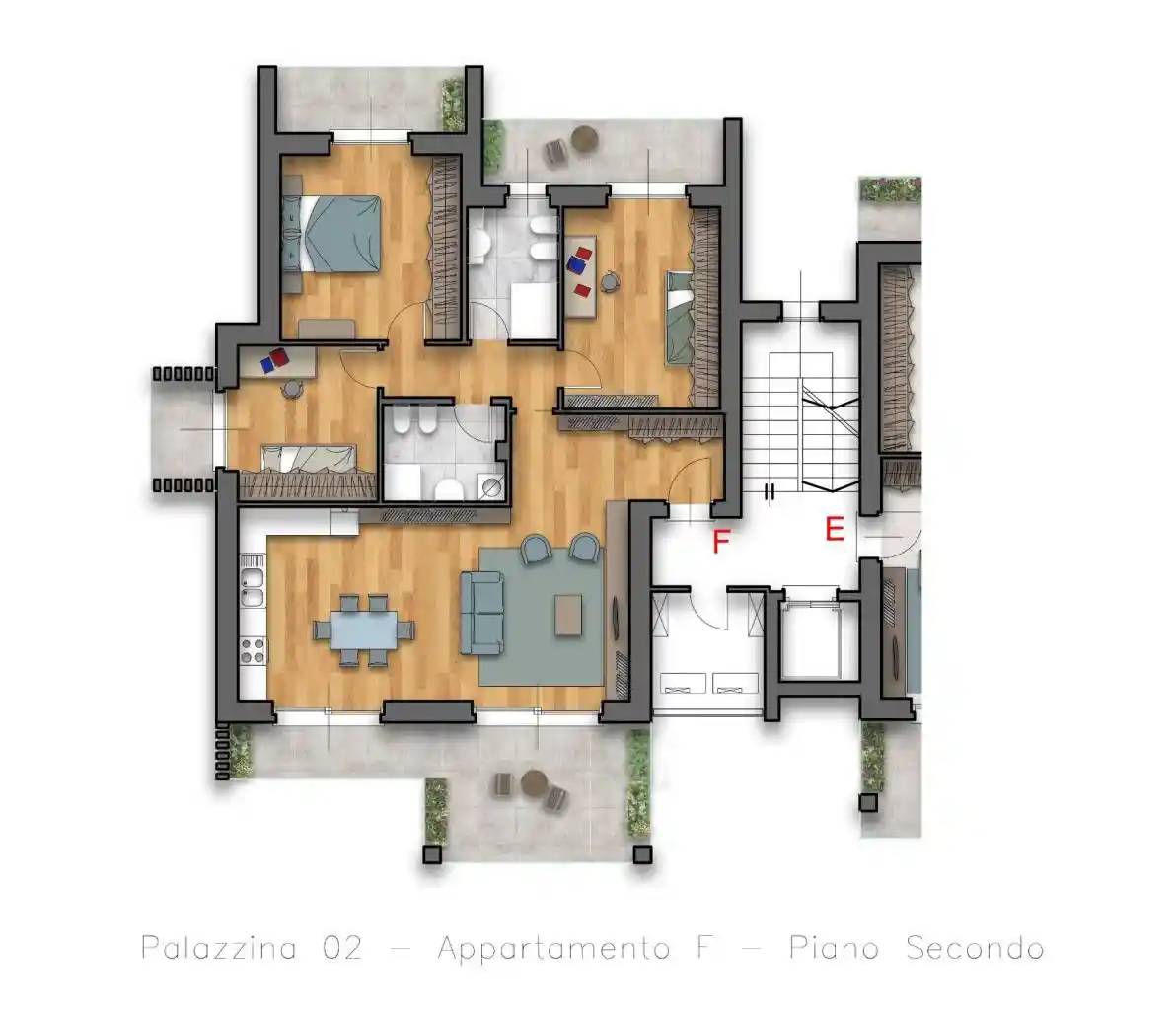 Appartamento in vendita a Locate Varesino