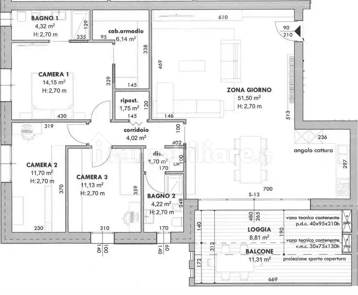 Appartamento in vendita a Marcon