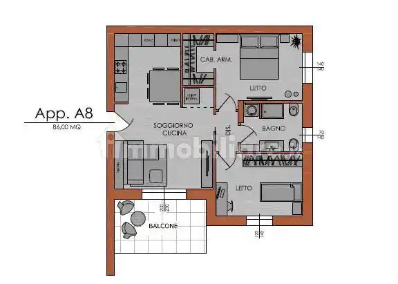 Appartamento in vendita a Piacenza