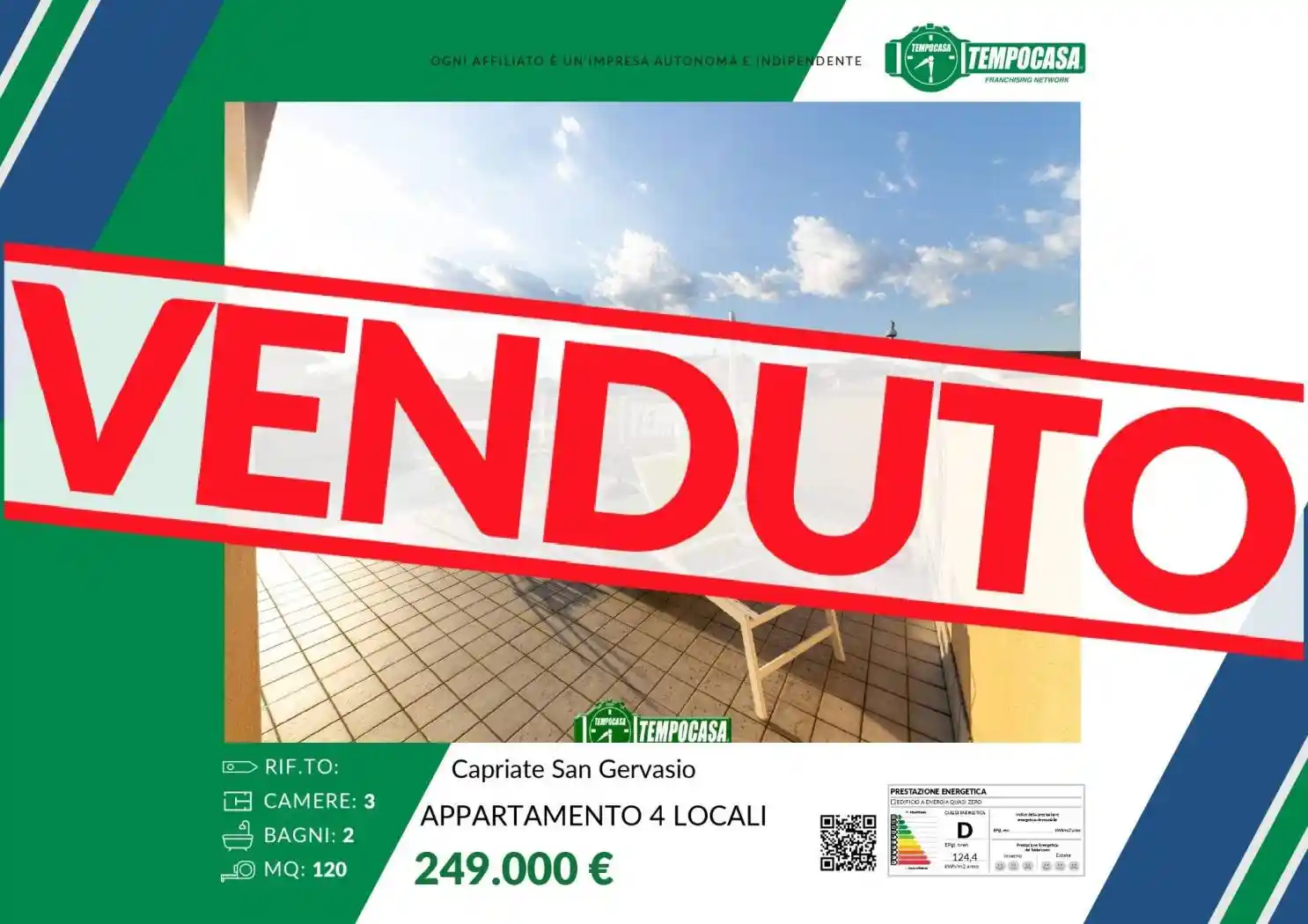 Appartamento in vendita a Capriate San Gervasio