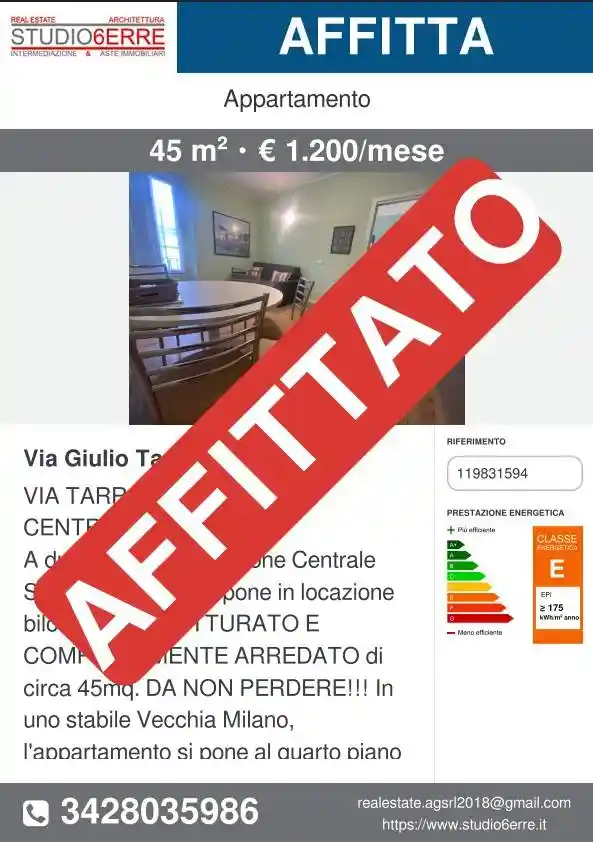 Appartamento in affitto a Milano