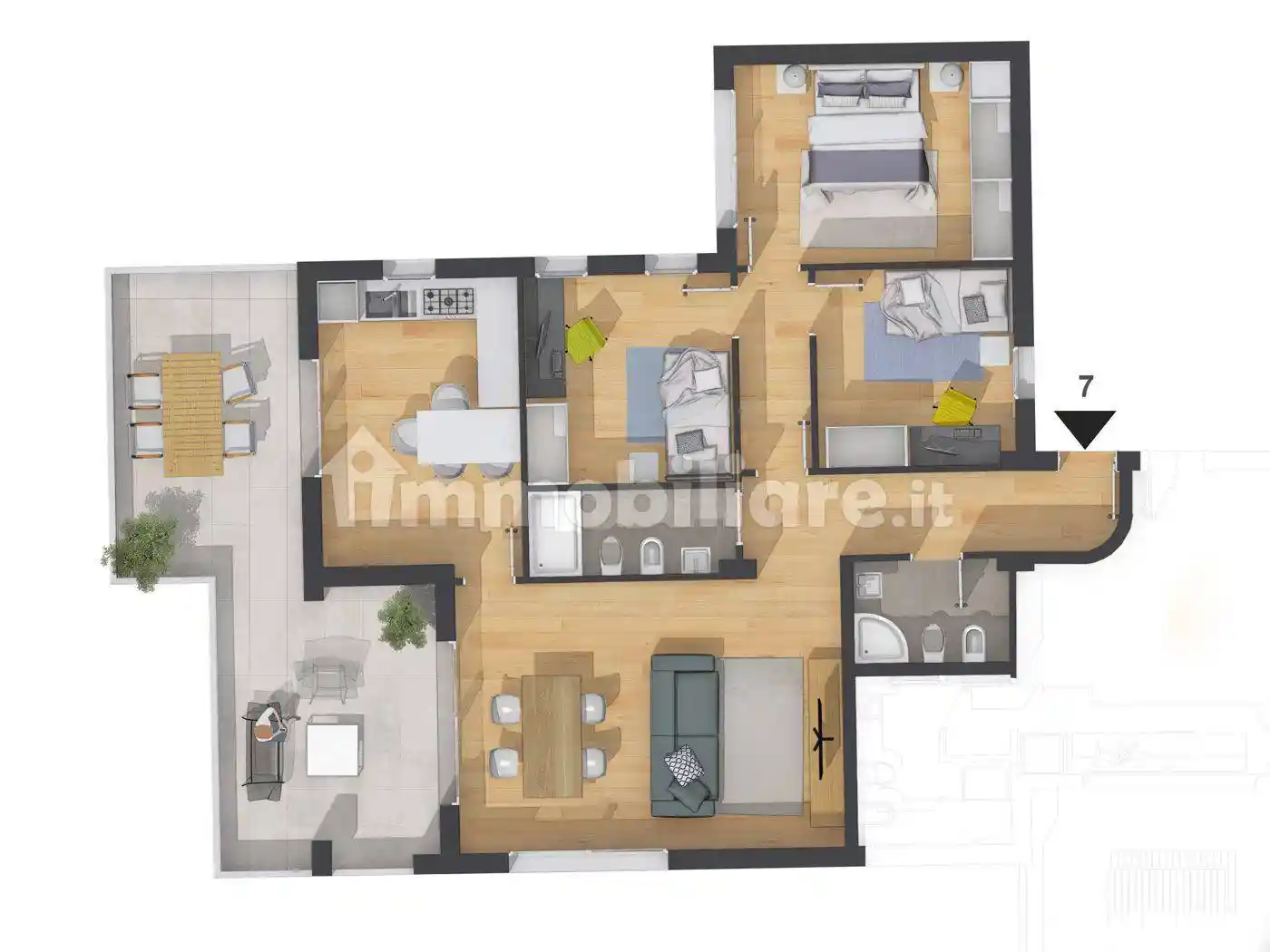 Appartamento salita Fiumara Guardia, Villaggio Pace, Messina - foto 4