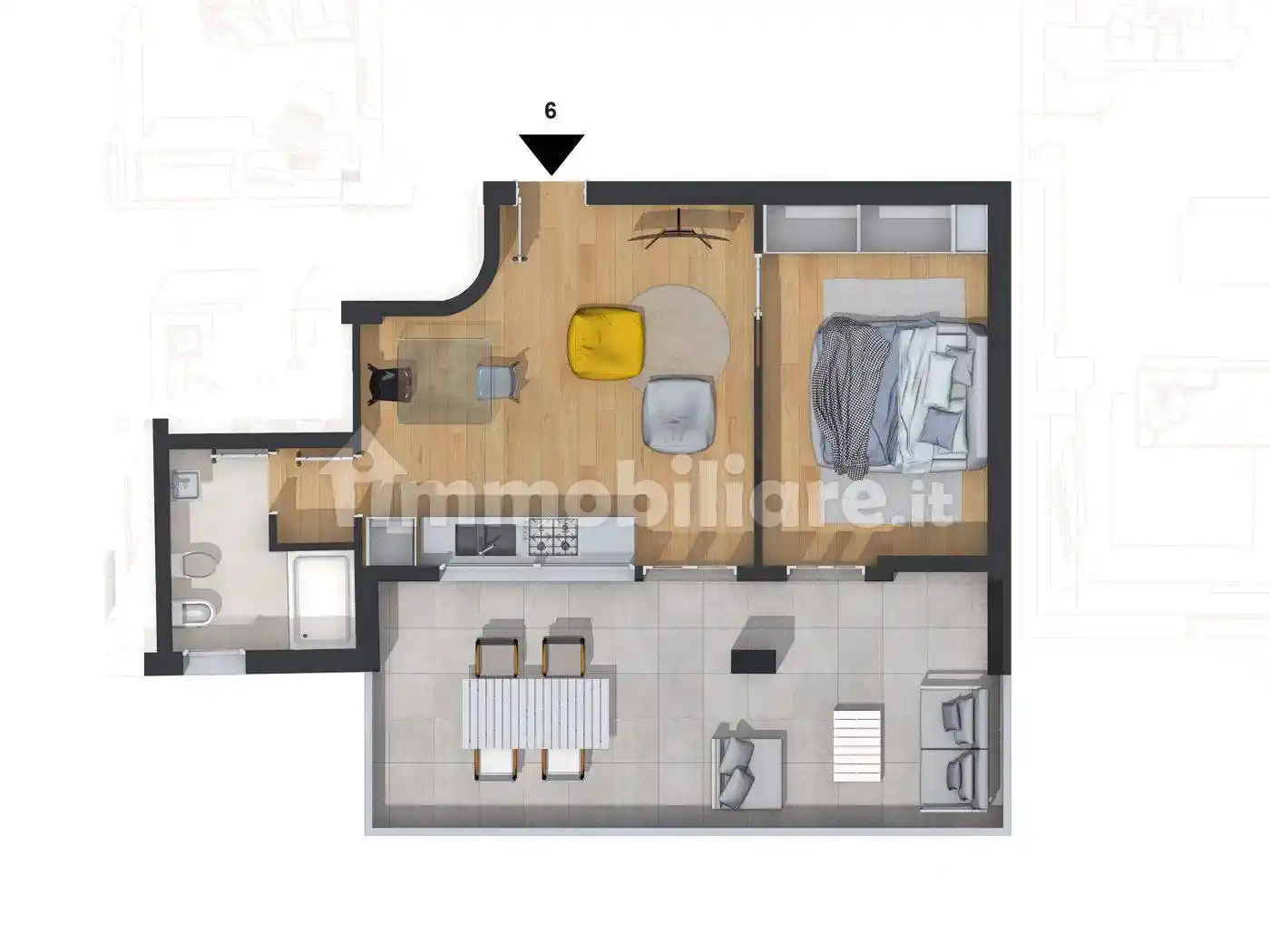 Bilocale salita Fiumara Guardia, Villaggio Pace, Messina - foto 4