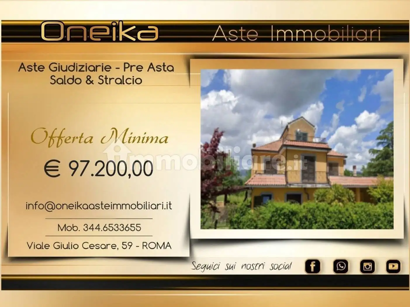 Villa in asta a Pignataro Interamna