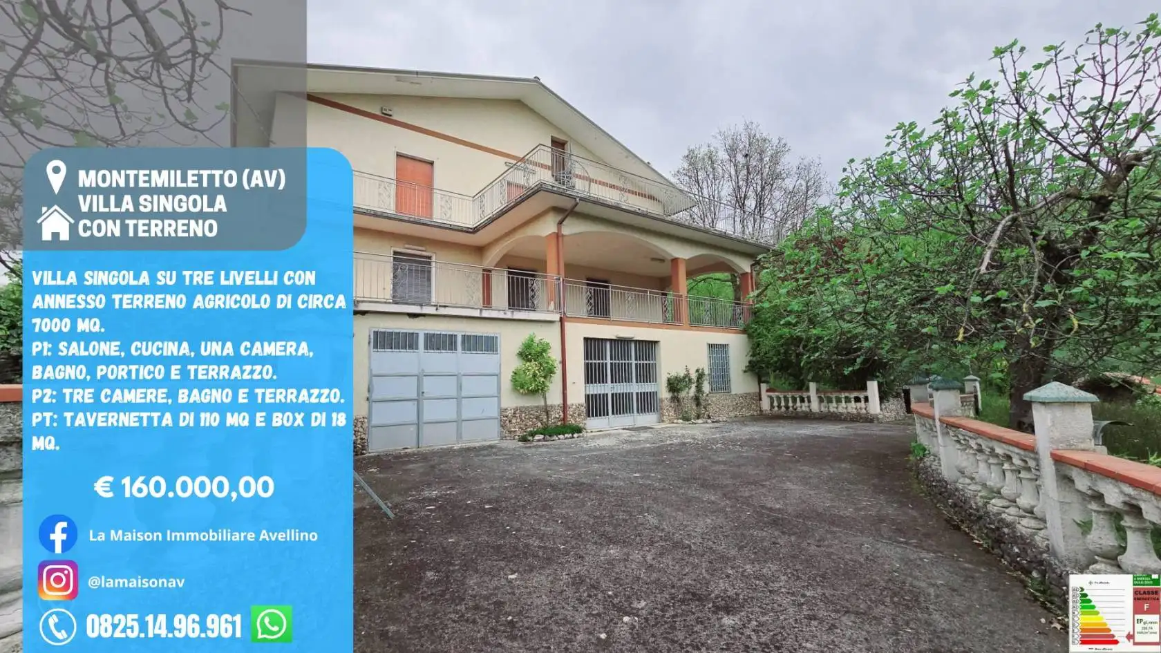 Villa in vendita a Montemiletto