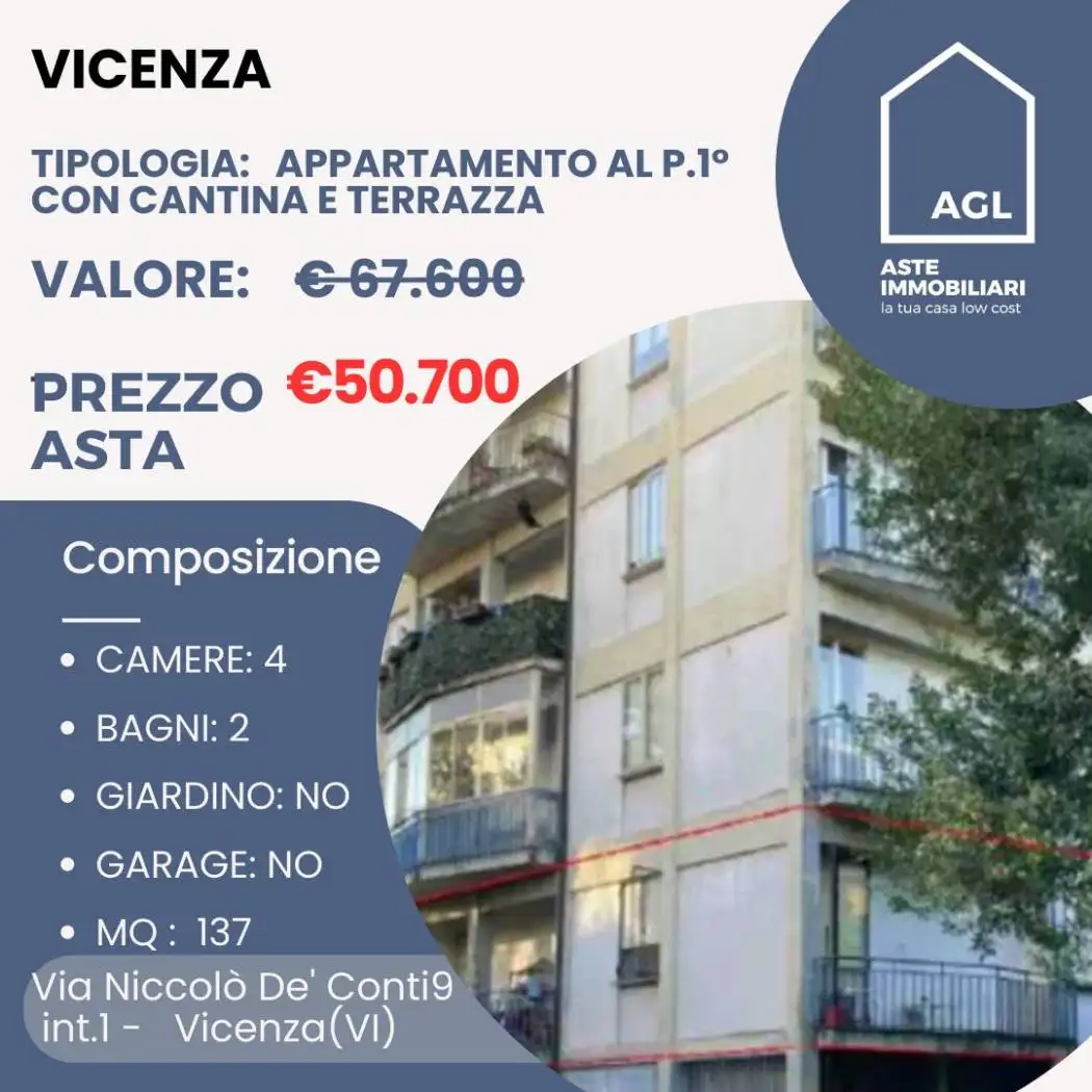 Appartamento in asta a Vicenza