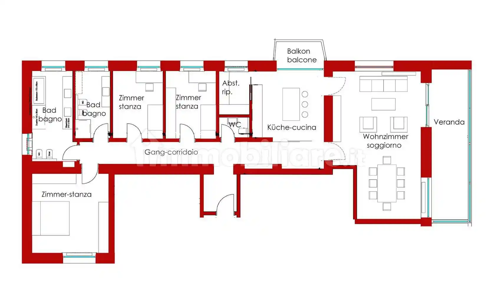Appartamento ottimo stato, primo piano, Centro, Bolzano - foto 2