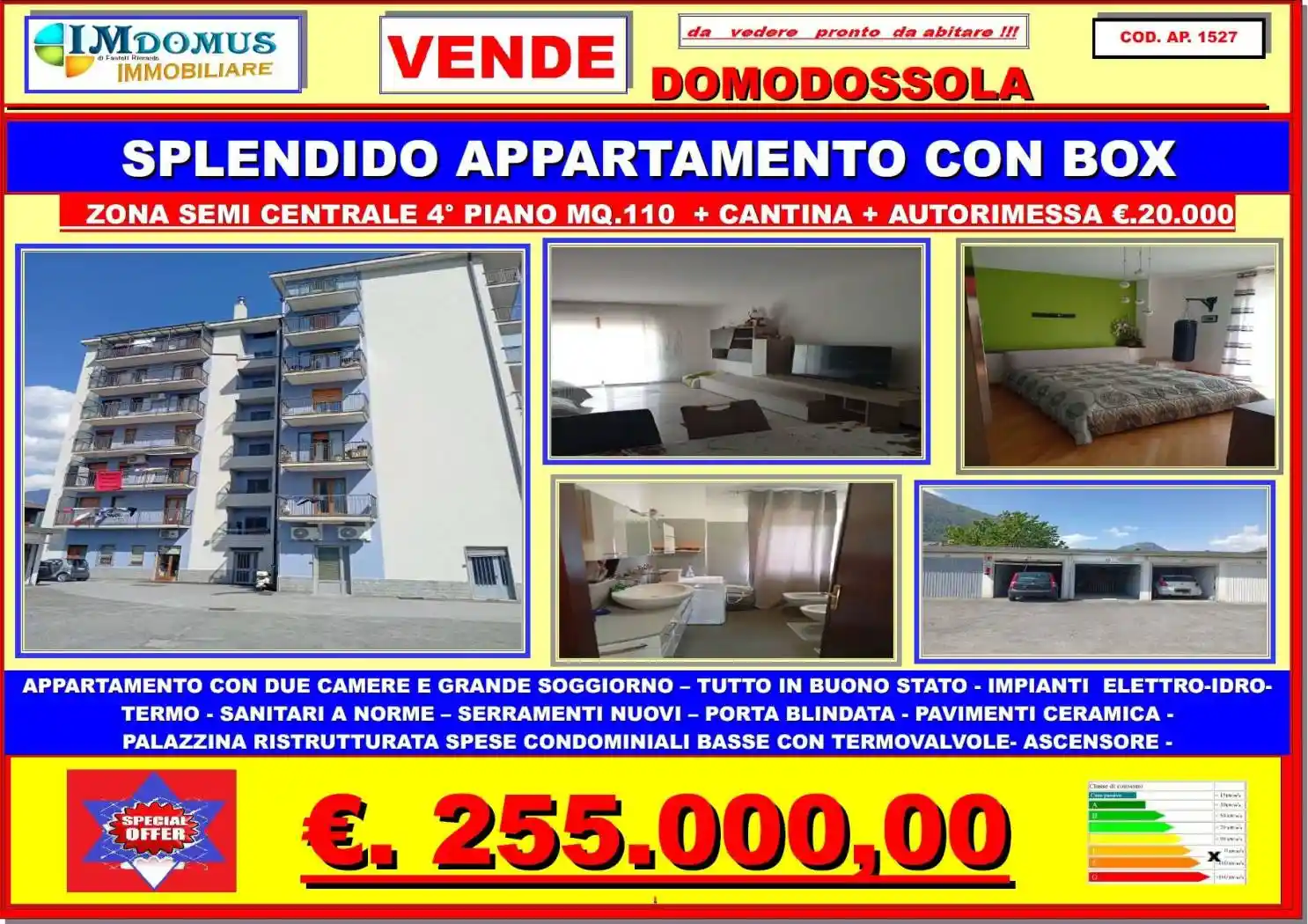 Appartamento in vendita a Domodossola