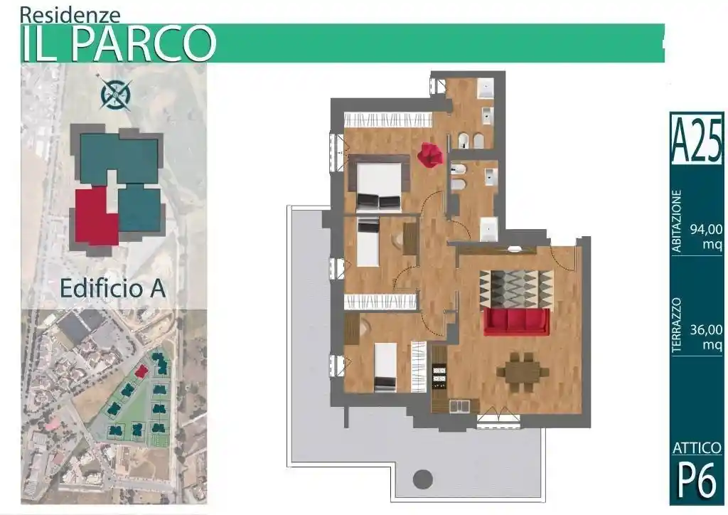Attico - Mansarda in vendita a Guidonia Montecelio