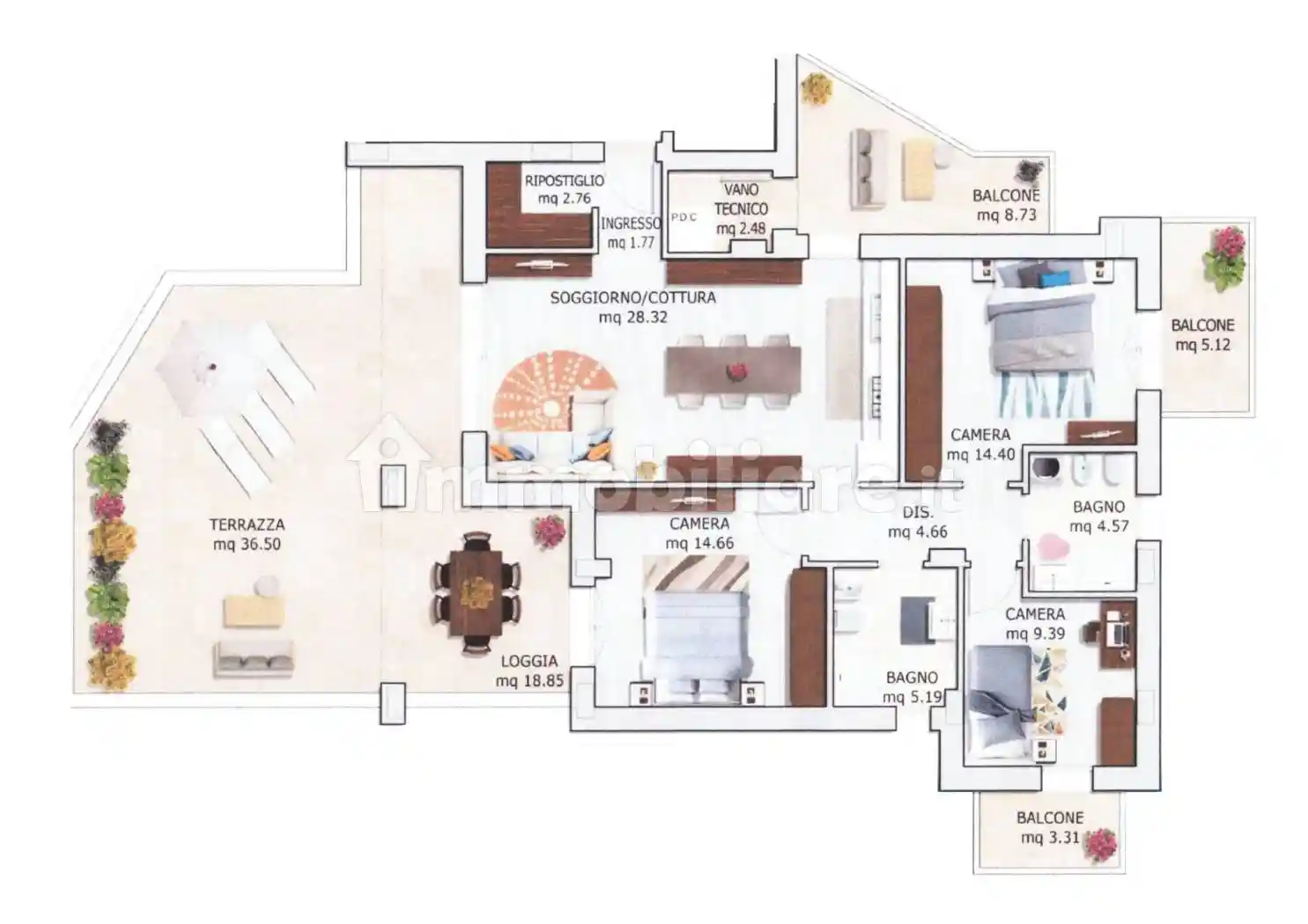 Appartamento in vendita a Riccione