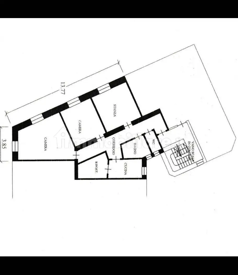 Trilocale via Giovanni Maria della Croce 6, Centro Storico, Santa Maria, Rovereto - foto 3