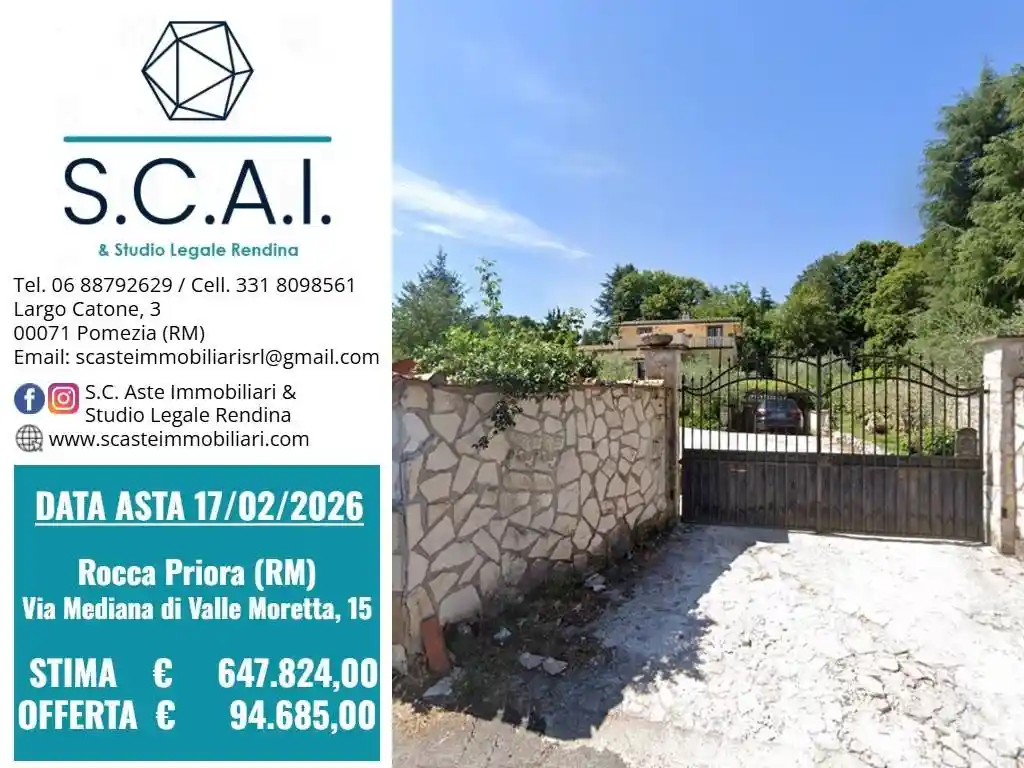 Villa in vendita a Rocca Priora