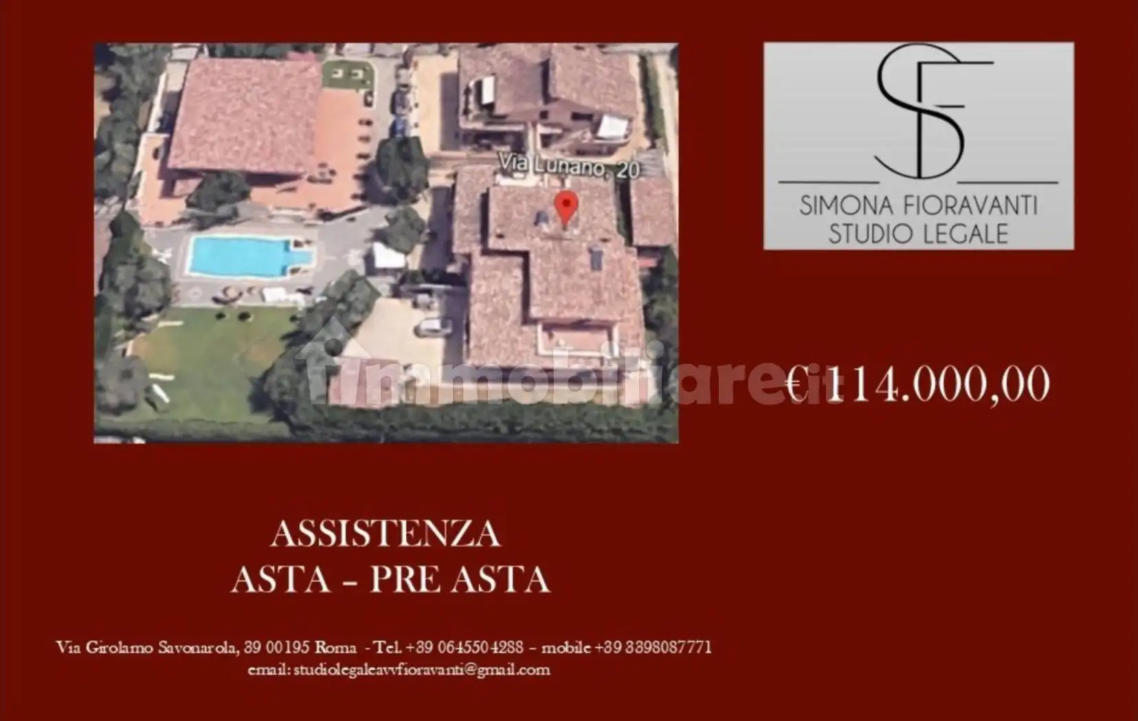 Villetta a schiera in asta a Roma