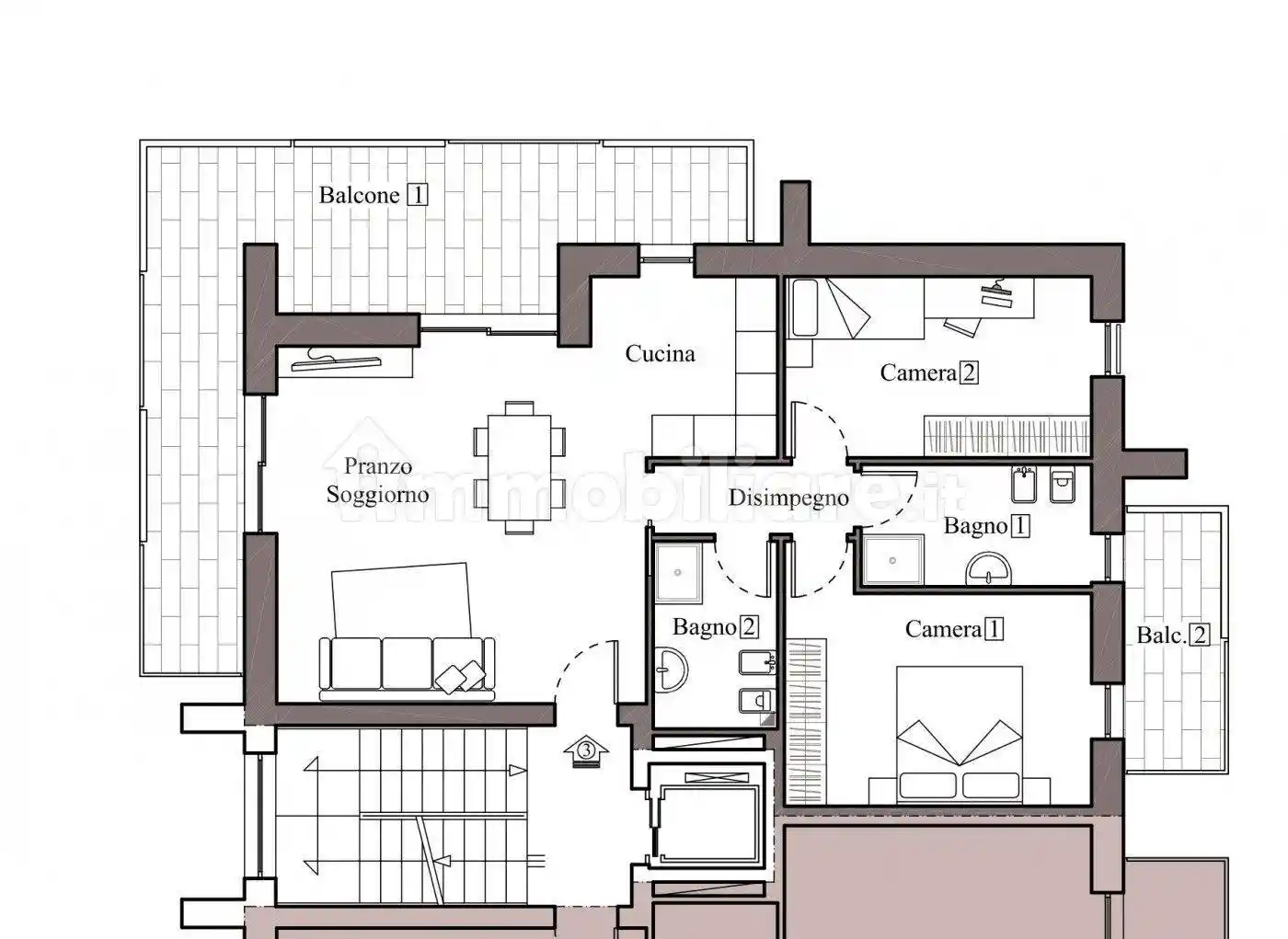 Trilocale via Marsala 39, Valdonega, Verona - foto 2