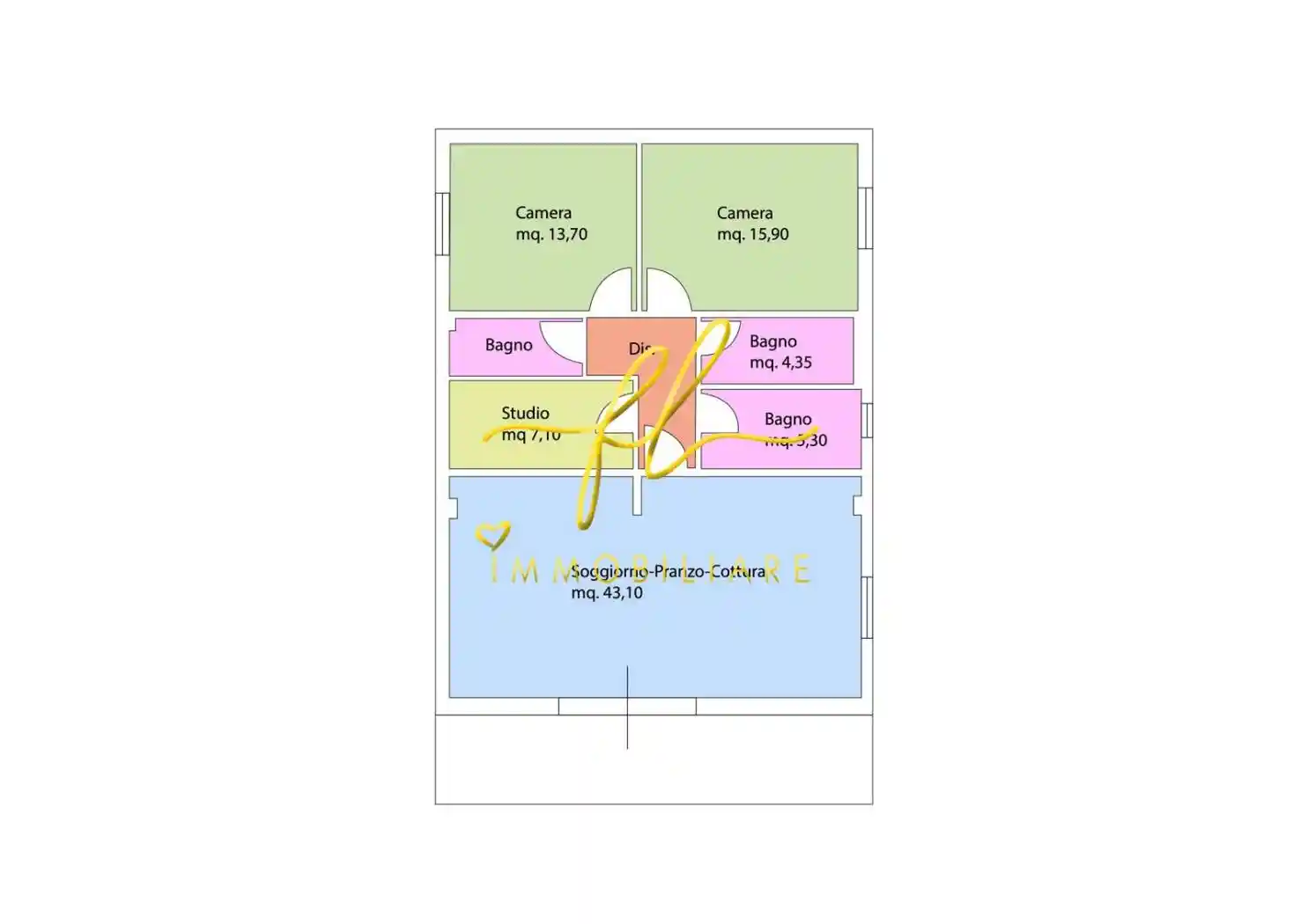 Appartamento in vendita a Cecina