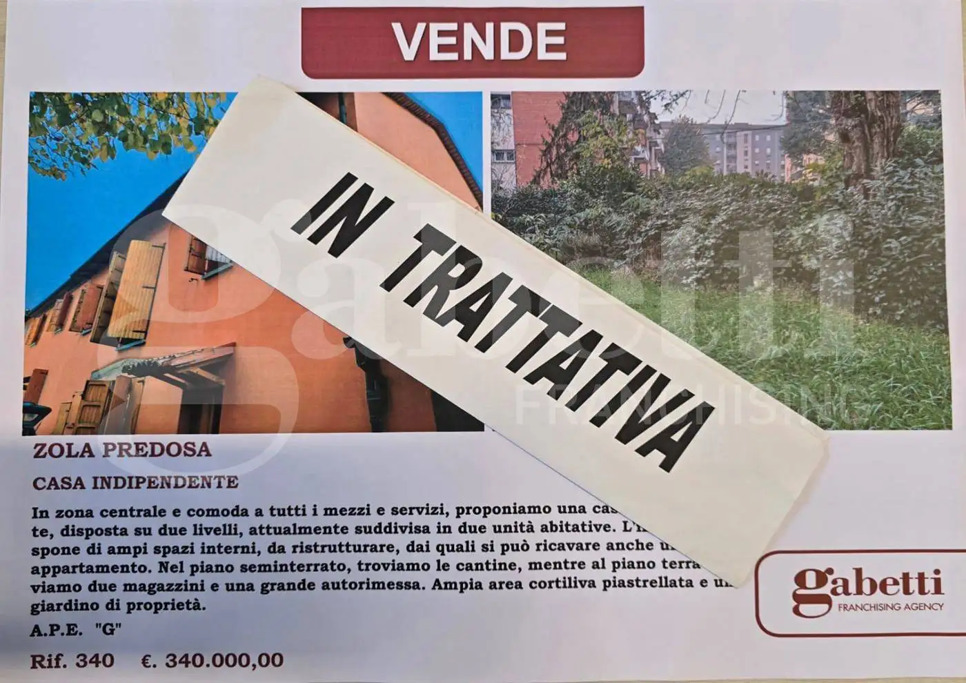Casa indipendente in vendita a Zola Predosa