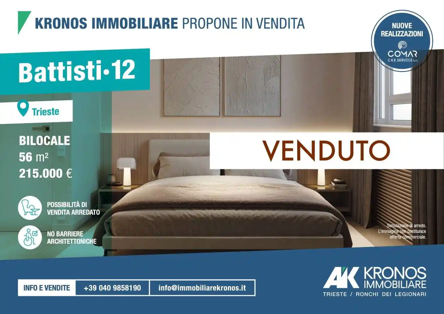 Appartamento in vendita a Trieste