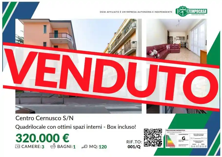 Appartamento in vendita a Cernusco sul Naviglio