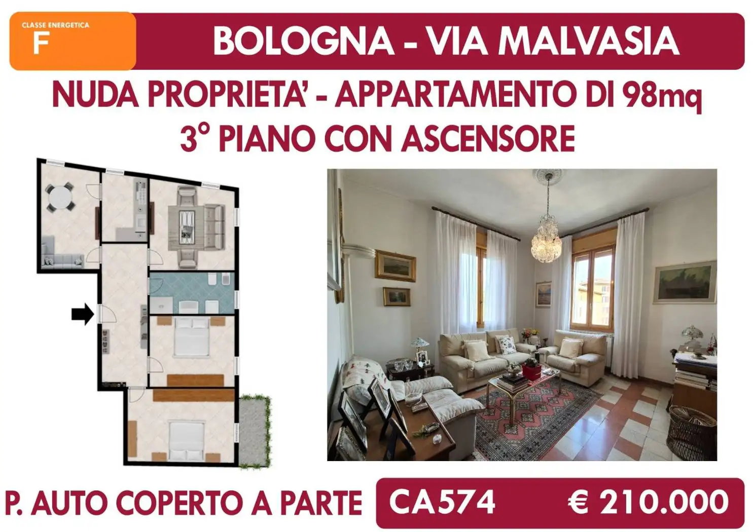 Appartamento in vendita a Bologna