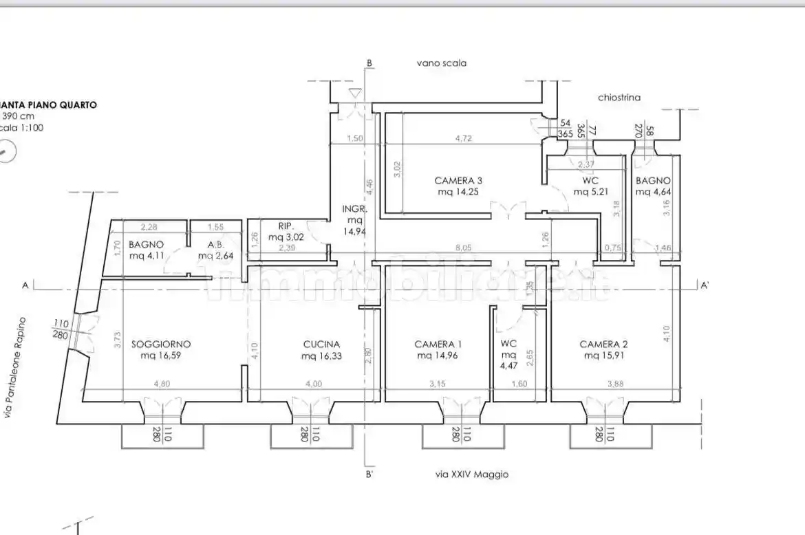 Quadrilocale via Pantaleone Rapino, Centro, Ortona - foto 3