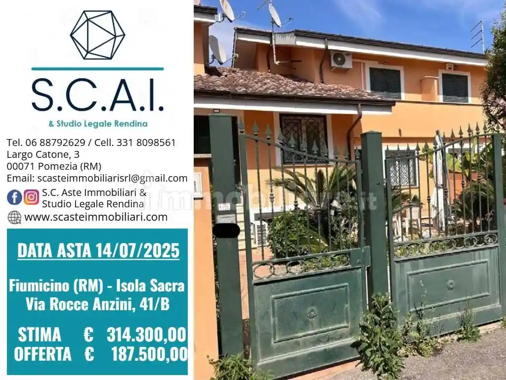 Villetta a schiera in vendita a Fiumicino