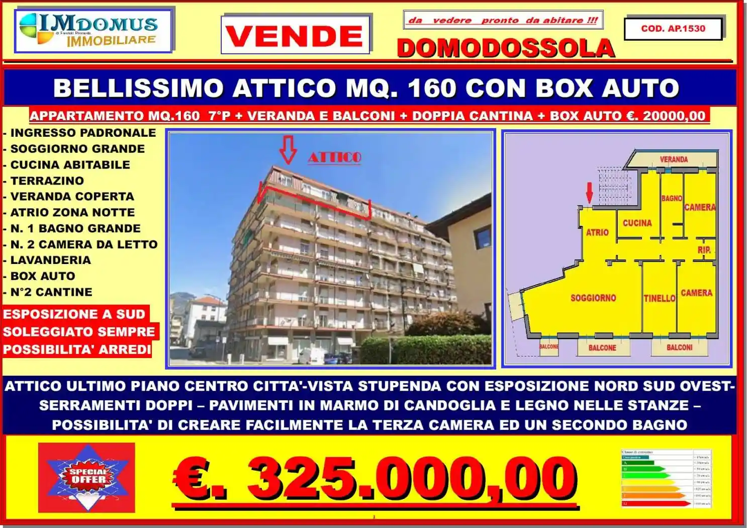 Appartamento in vendita a Domodossola