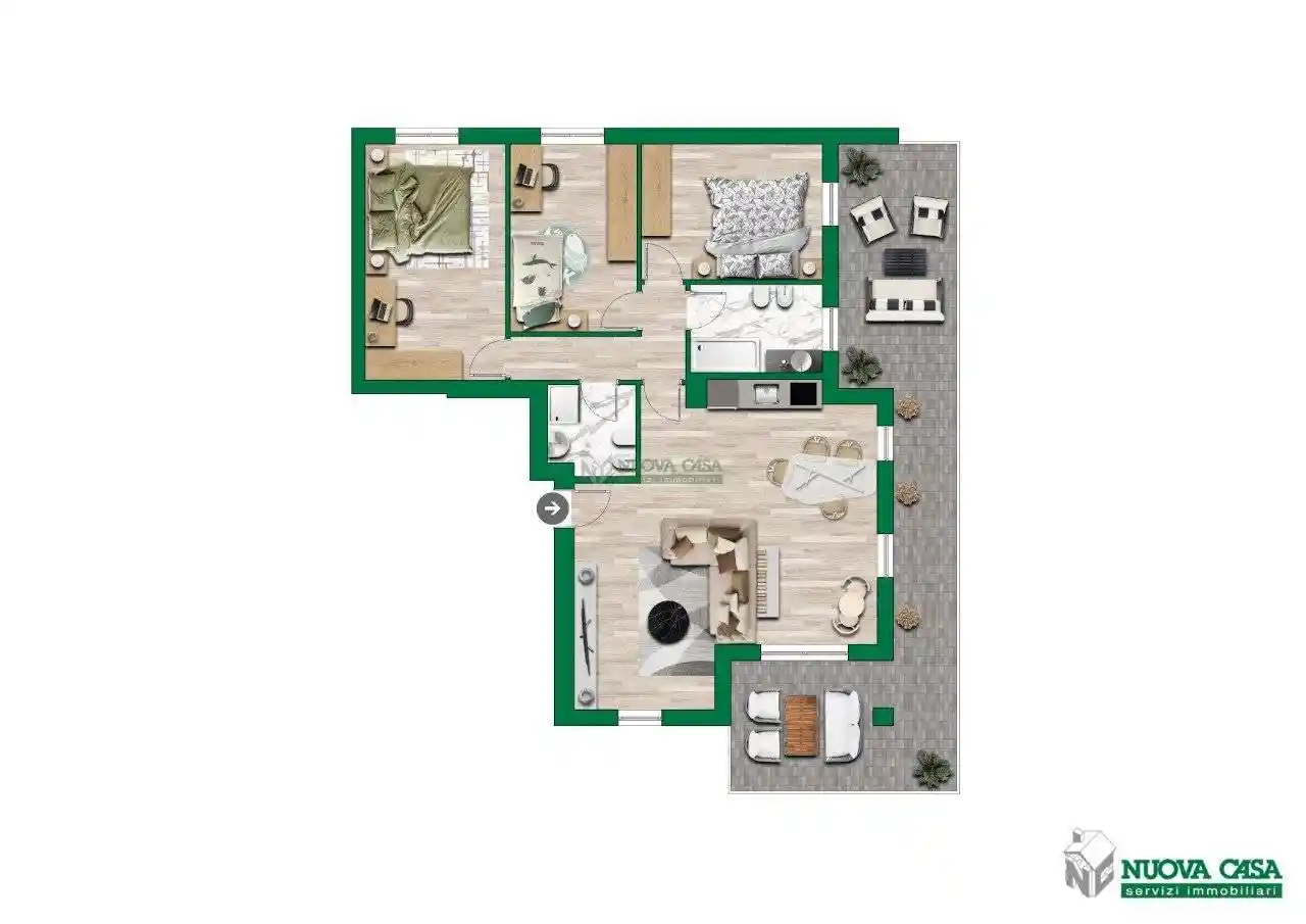 Appartamento in vendita a Martellago