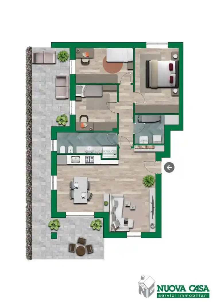 Appartamento in vendita a Martellago