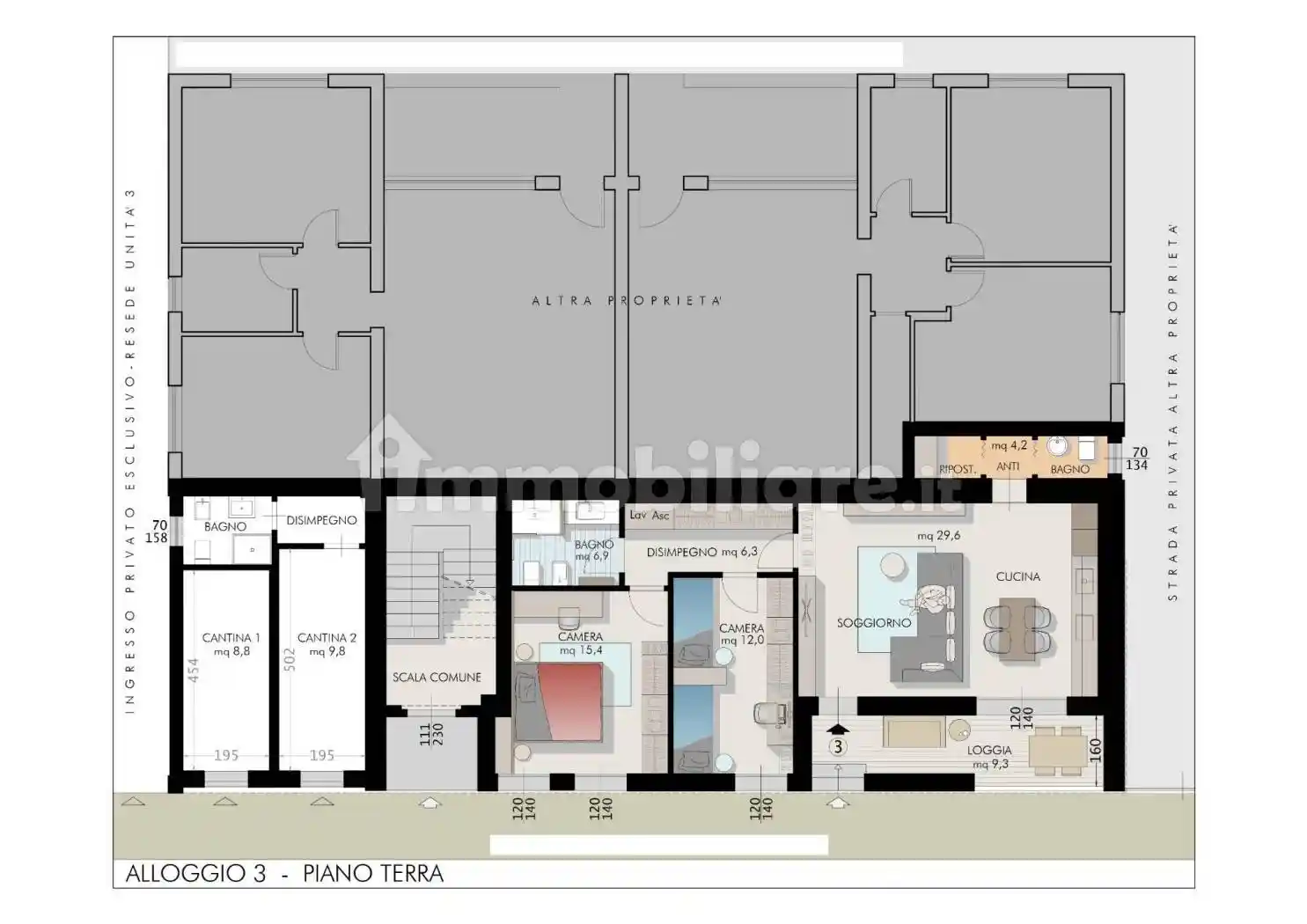 Appartamento in vendita a Cascina