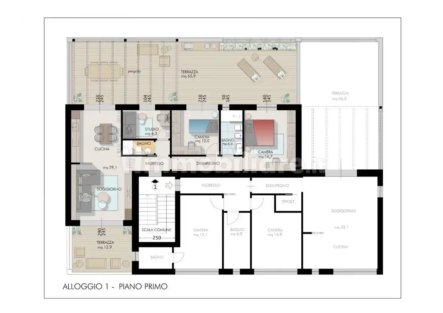 Appartamento in vendita a Cascina