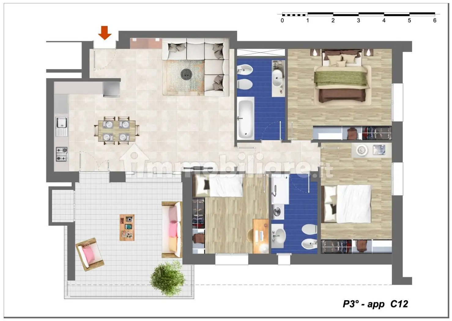 Attico - Mansarda in vendita a Budrio