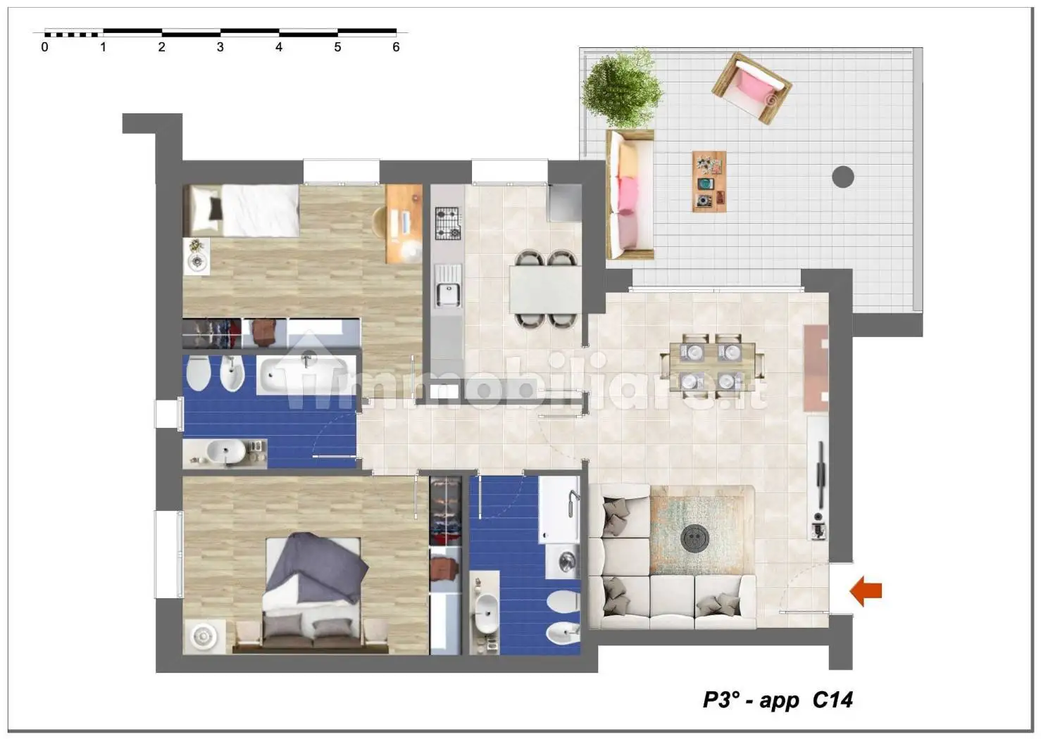 Attico - Mansarda in vendita a Budrio
