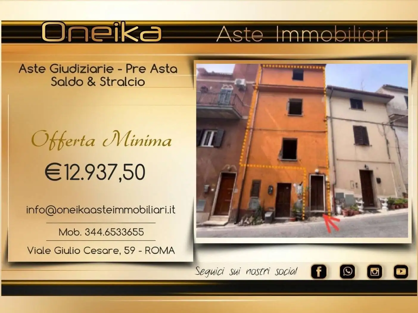 Appartamento in asta a Montorio Romano