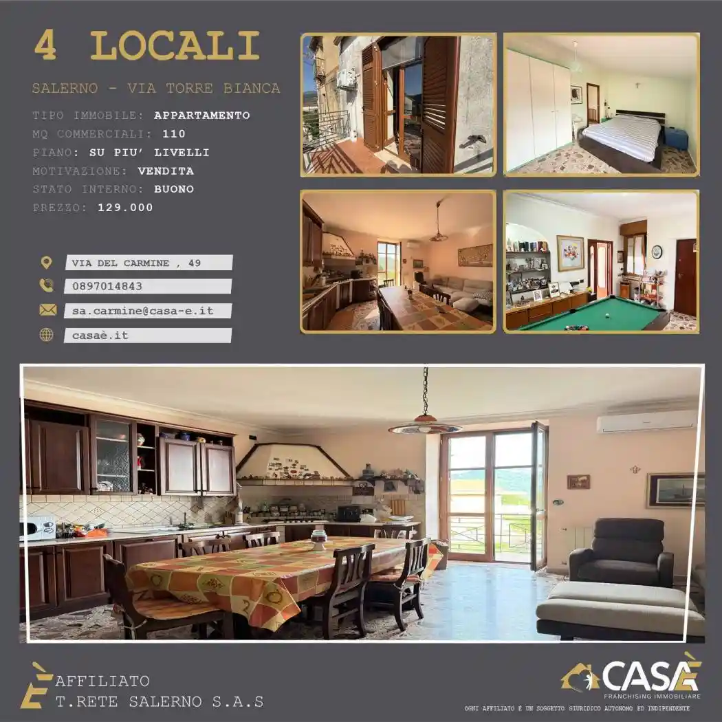 Quadrilocale via Torre Bianca 19, Ogliara, Salerno - foto 2