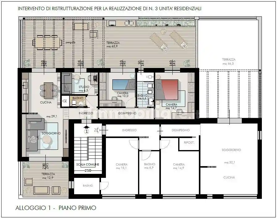 Appartamento in vendita a Cascina