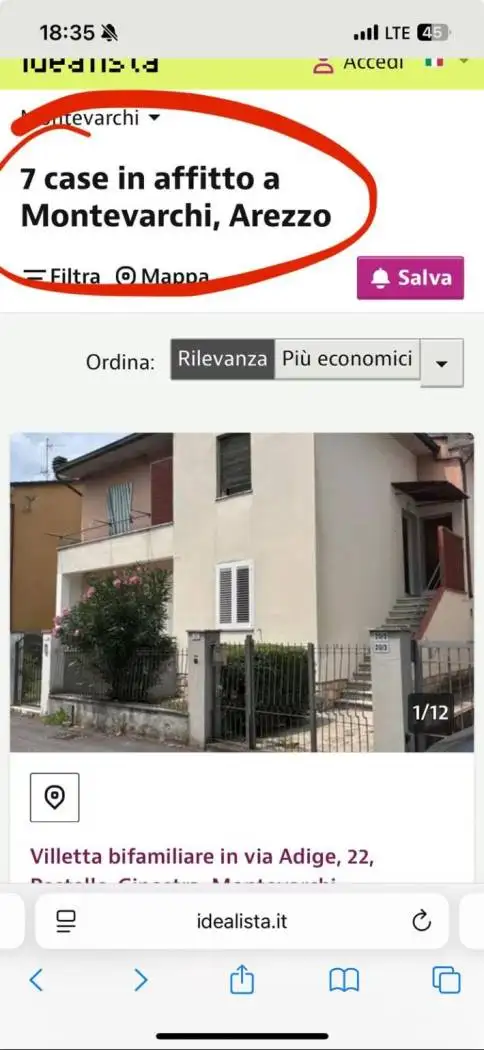 Villa in vendita a Montevarchi