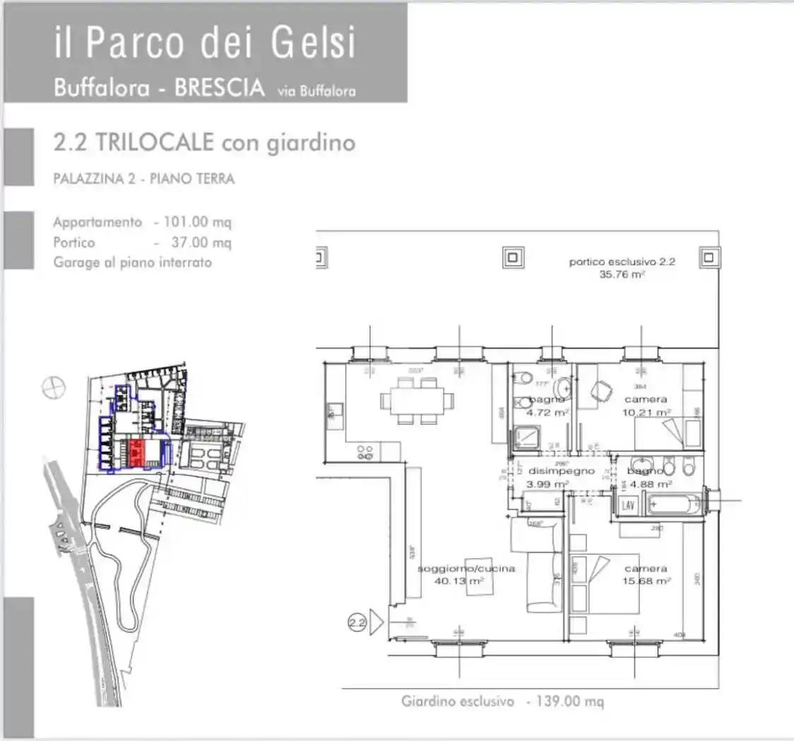 Trilocale via Buffalora 88, Buffalora, Brescia - foto 2