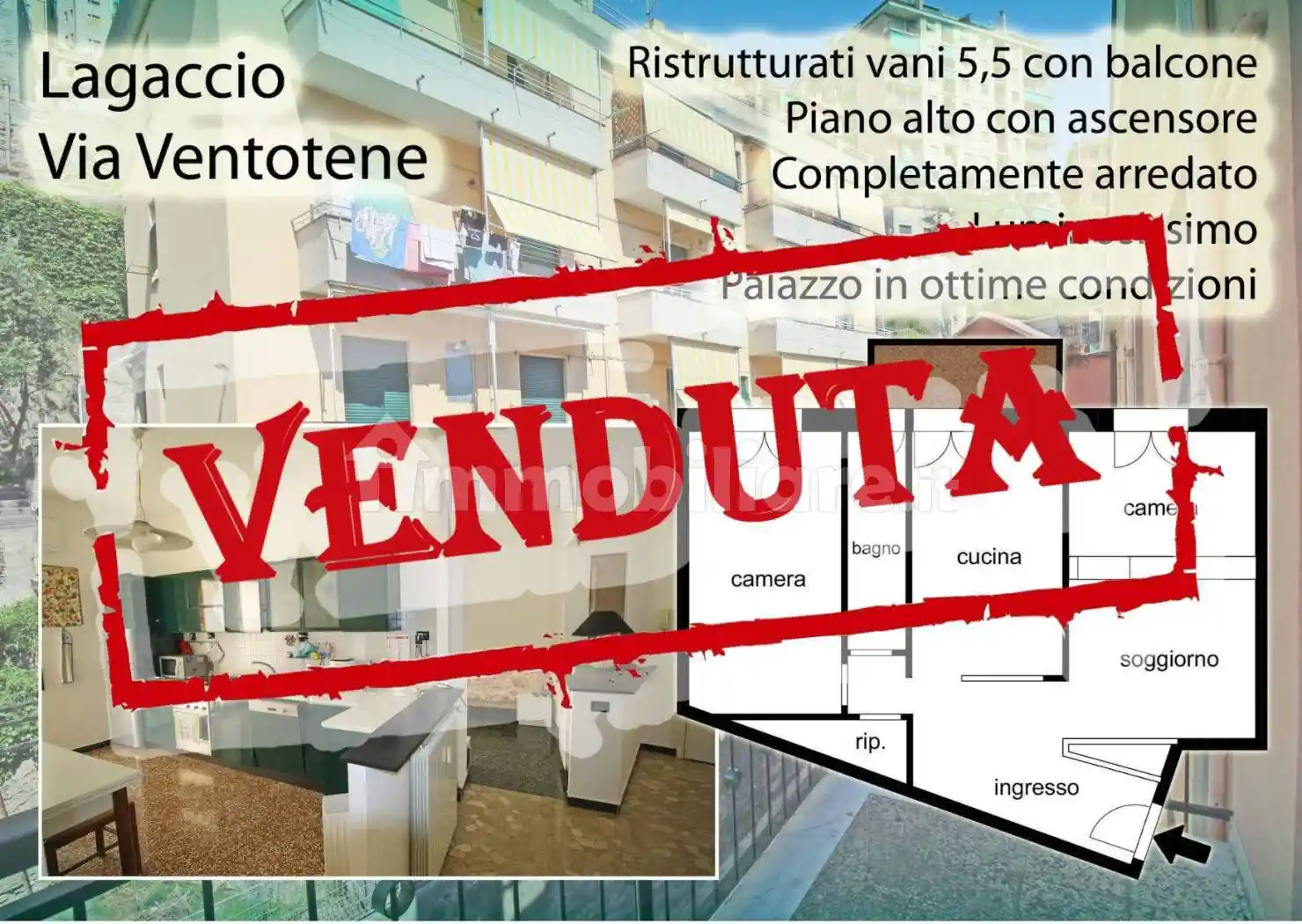 Appartamento in vendita a Genova