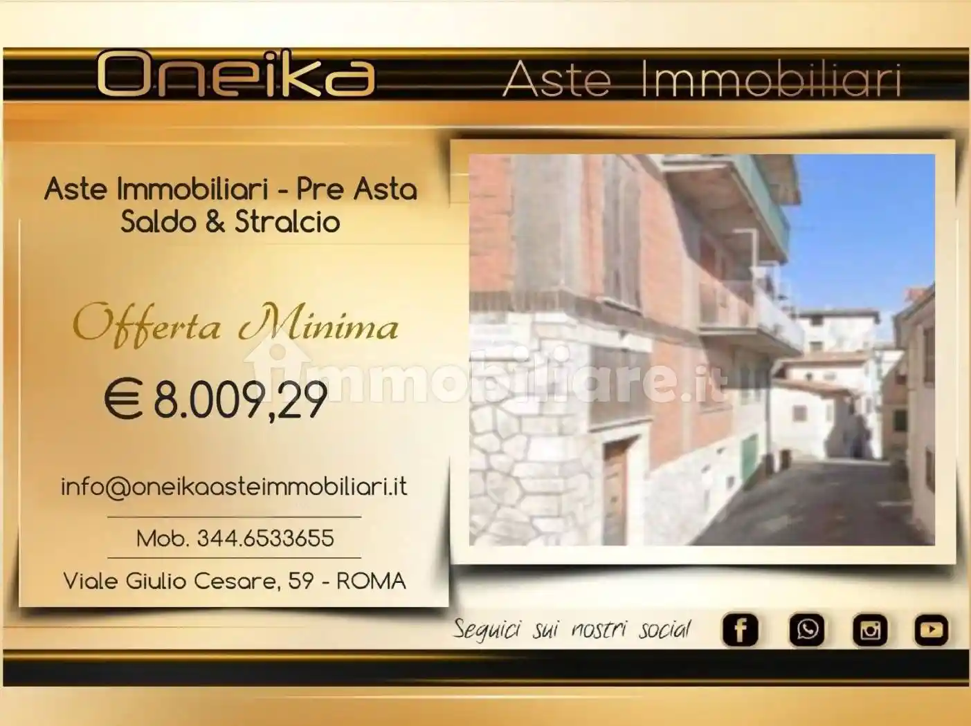 Appartamento in vendita a Rocca Canterano